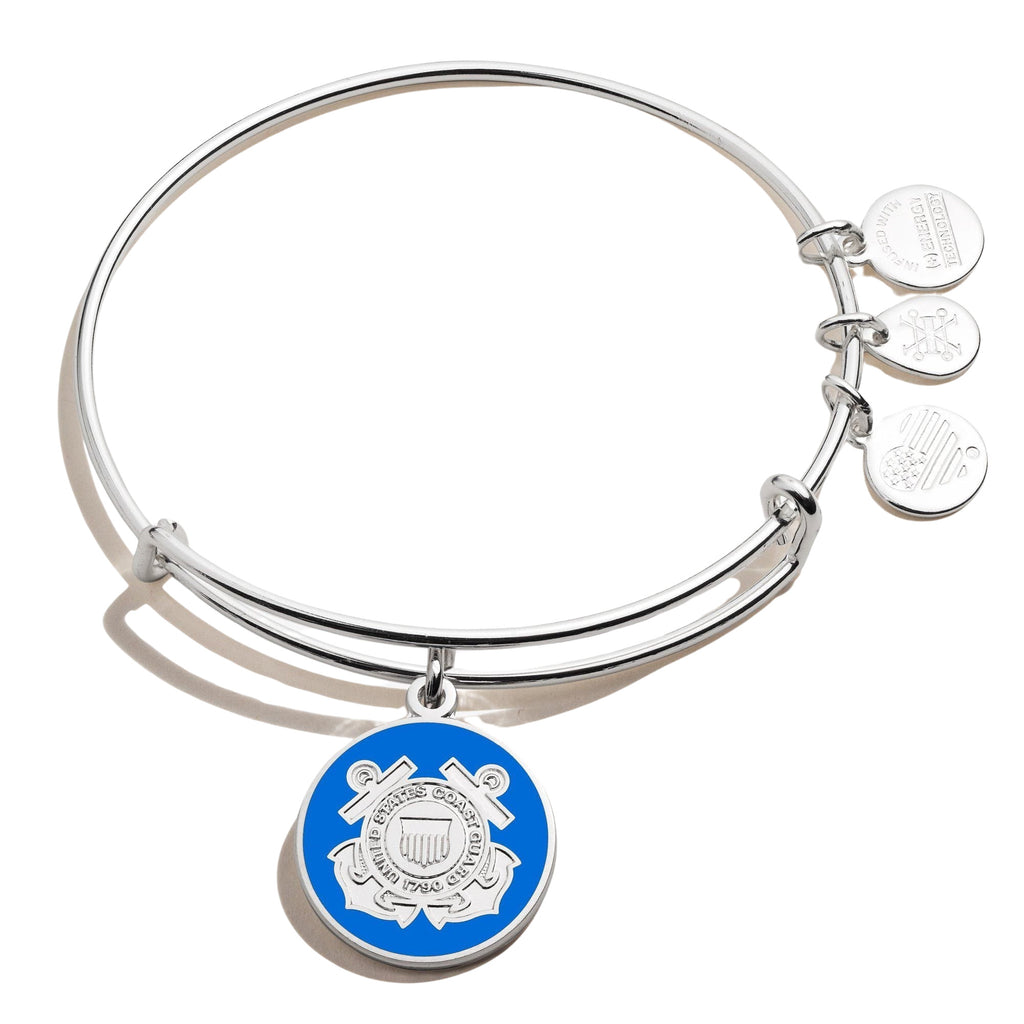 Alex and Ani Coast Guard Bangle Bracelet (Silver)