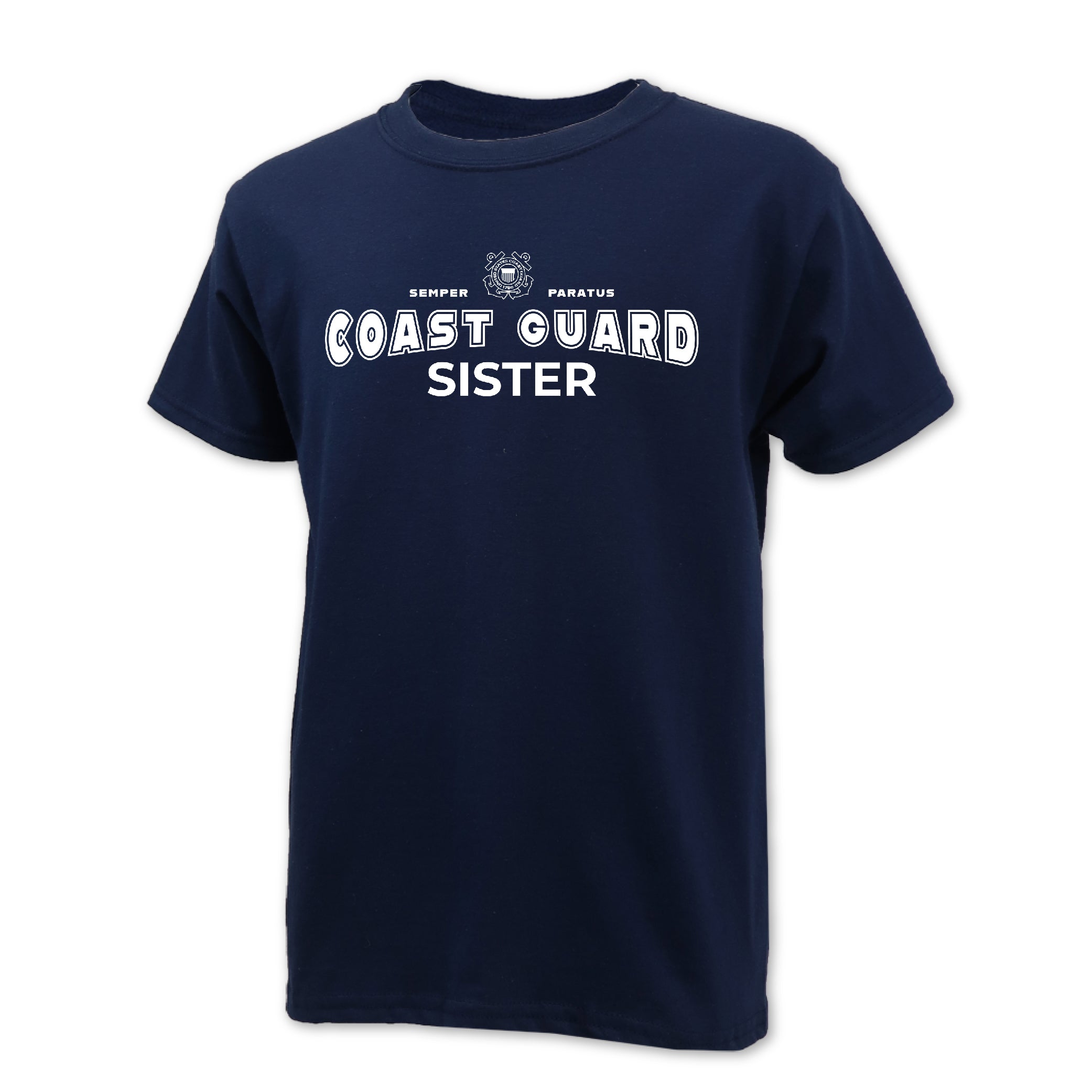 Coast Guard Youth Sister T-Shirt (Navy)