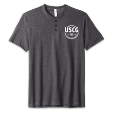 Load image into Gallery viewer, Coast Guard Veteran Mens Henley T-Shirt