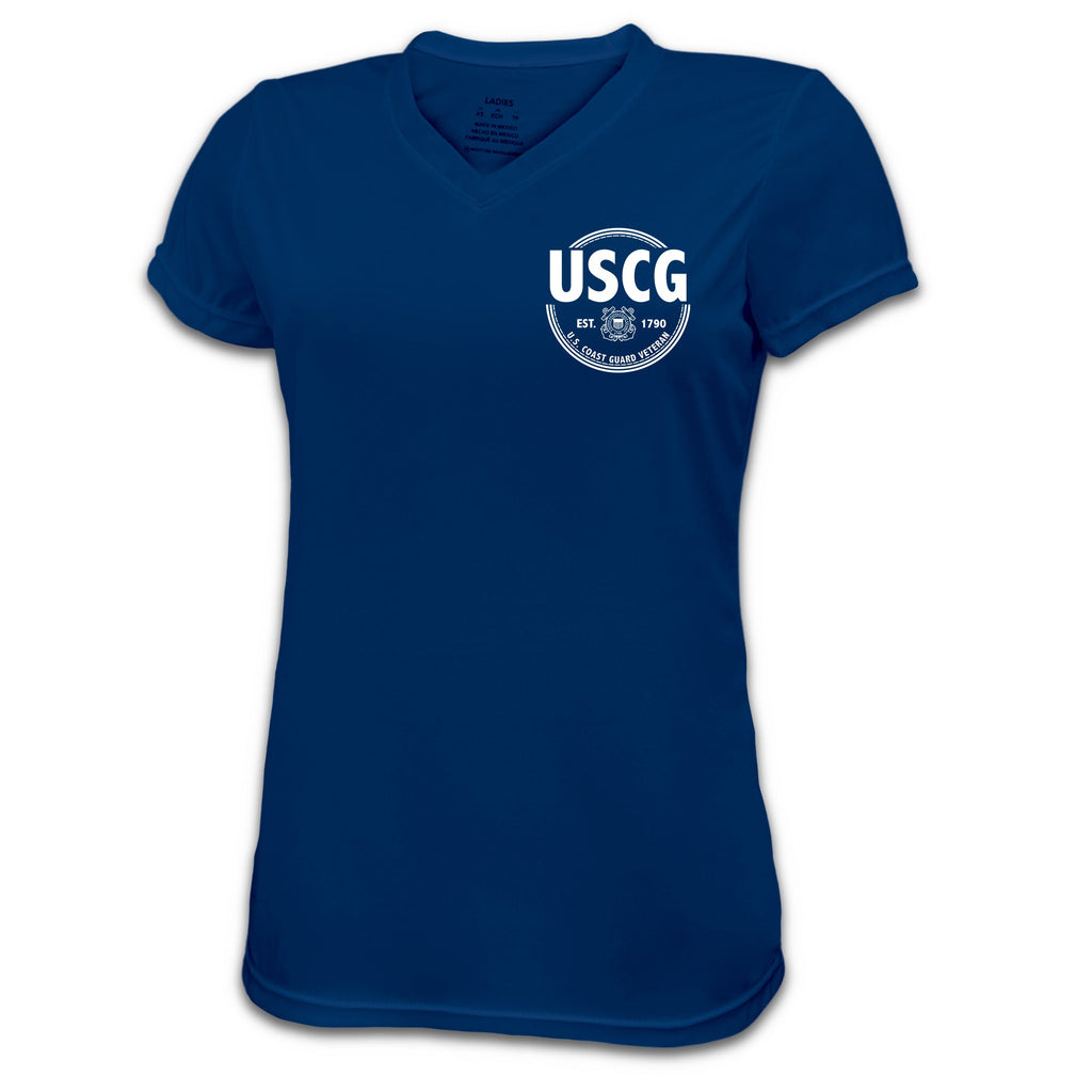 Coast Guard Ladies Veteran Performance T-Shirt