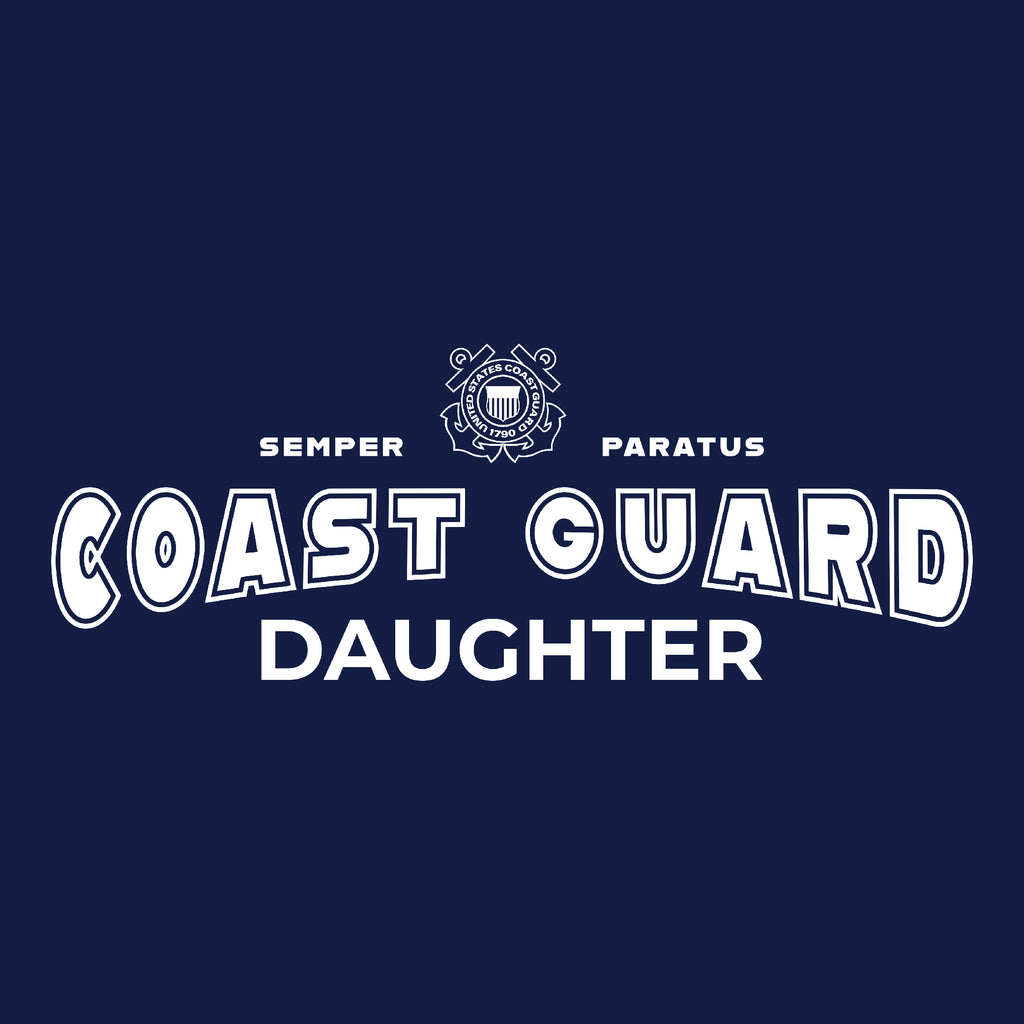 Coast Guard Daughter Youth T-Shirt (Navy)