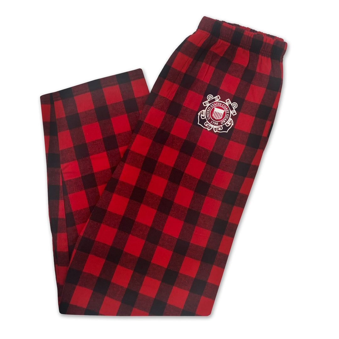 Coast Guard Seal Buffalo Check Flannel Pants