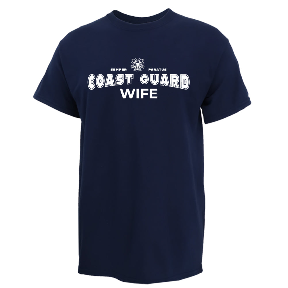 Coast Guard Wife T-Shirt (Navy)