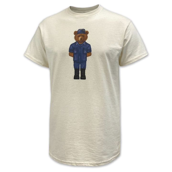 Crew Dog Coast Guard Uniform Bear T-Shirt (Cream)