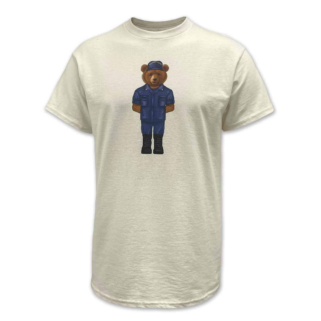 Crew Dog Coast Guard Uniform Bear T-Shirt (Cream)