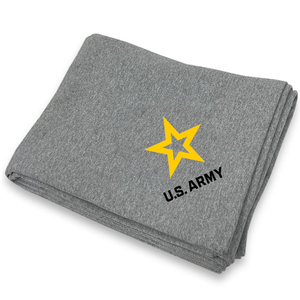 Army Star DryBlend Fleece Stadium Blanket (Grey)