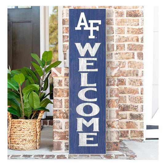 Leaning Sign Welcome Air Force Academy Falcons (11x46)