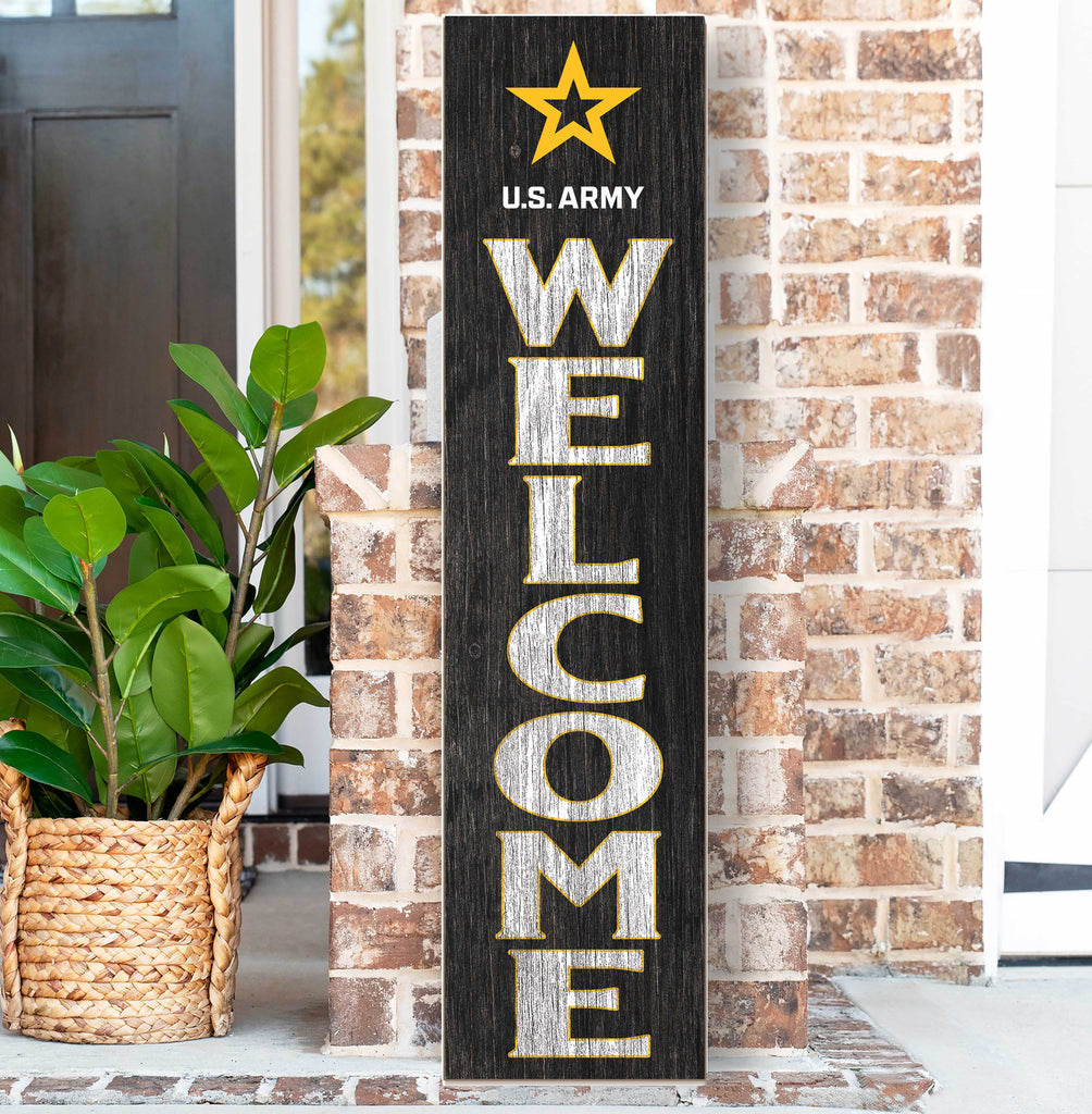 US Army Leaning Sign Welcome (11x46)