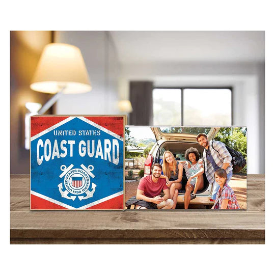 Coast Guard Retro Diamond Floating Picture Frame