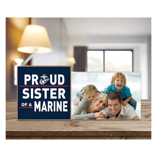 Marines Floating Picture Frame Military Proud Sister