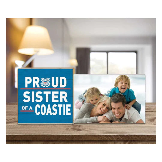Coast Guard Floating Picture Frame Military Proud Sister