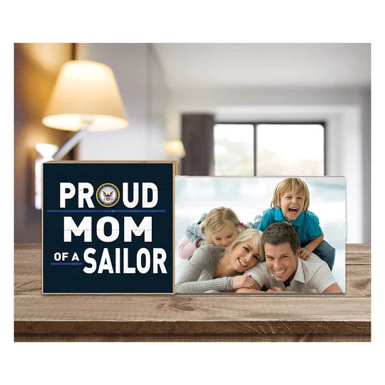 Navy Floating Picture Frame Military Proud Mom