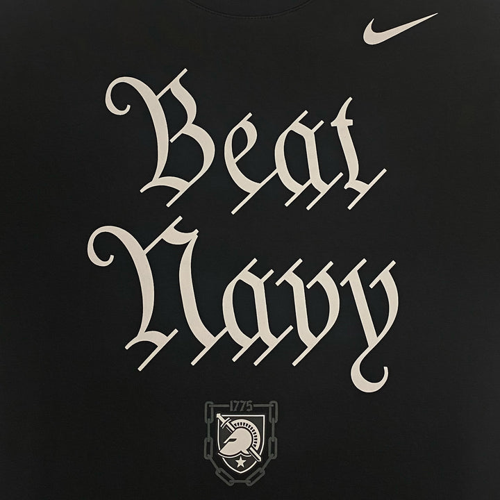 Army Nike 2025 Rivalry Beat Navy Club Fleece Crewneck (Black)