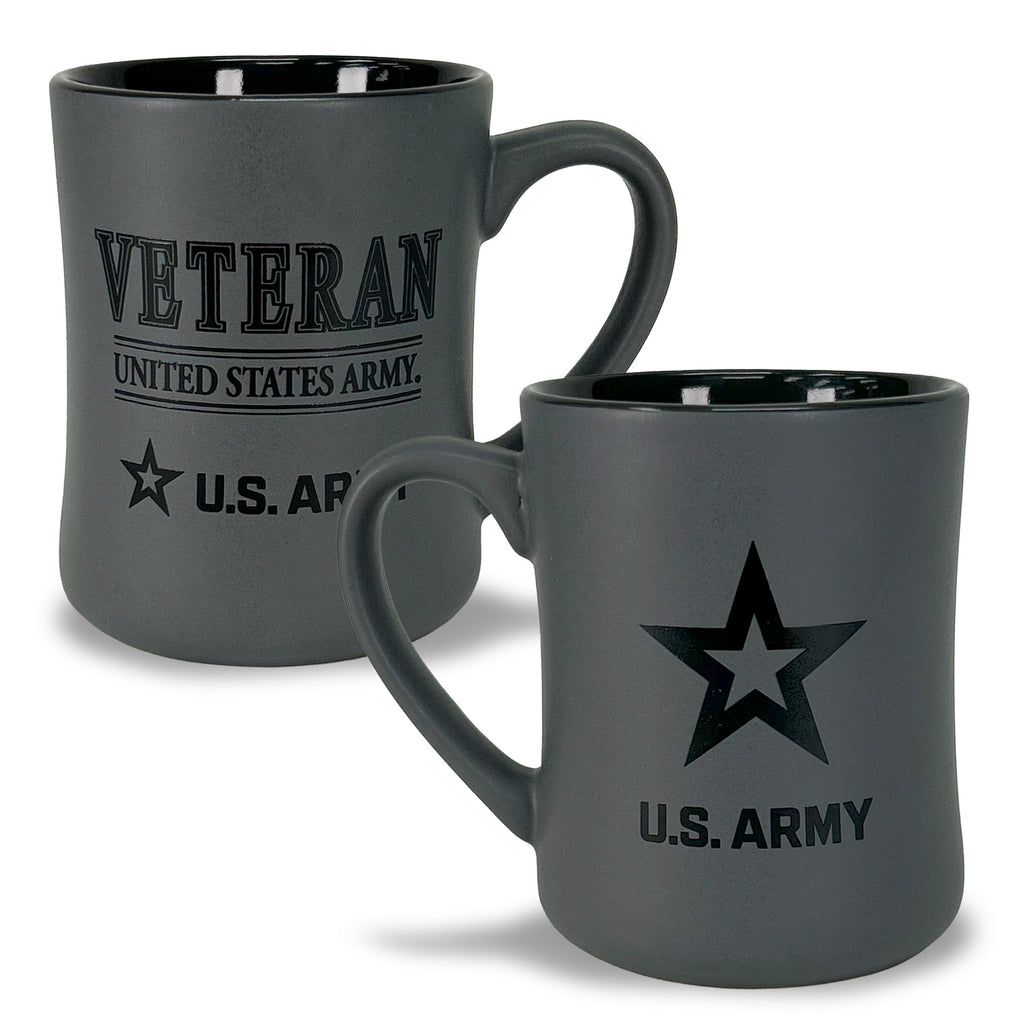 Army Veteran 16oz MK Matte Mug (Silver)