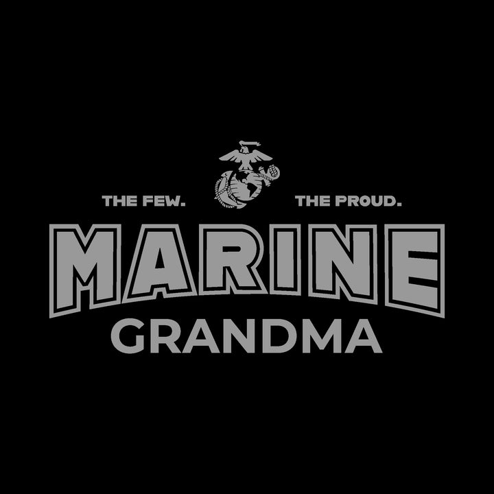 Marines Champion Grandma Ladies Crewneck (Black)