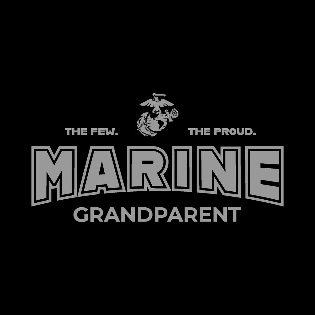 Marines Grandparent Ladies Crewneck (Black)