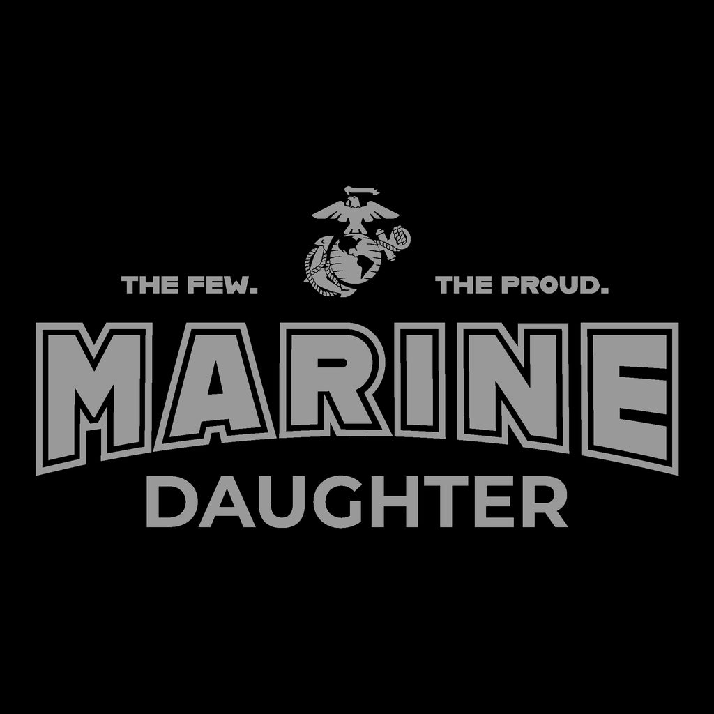 Marines Daughter Youth T-Shirt (Black)