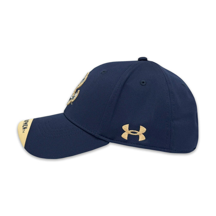 Navy Under Armour Sideline Blitzing Accent Adjustable Hat (Navy)