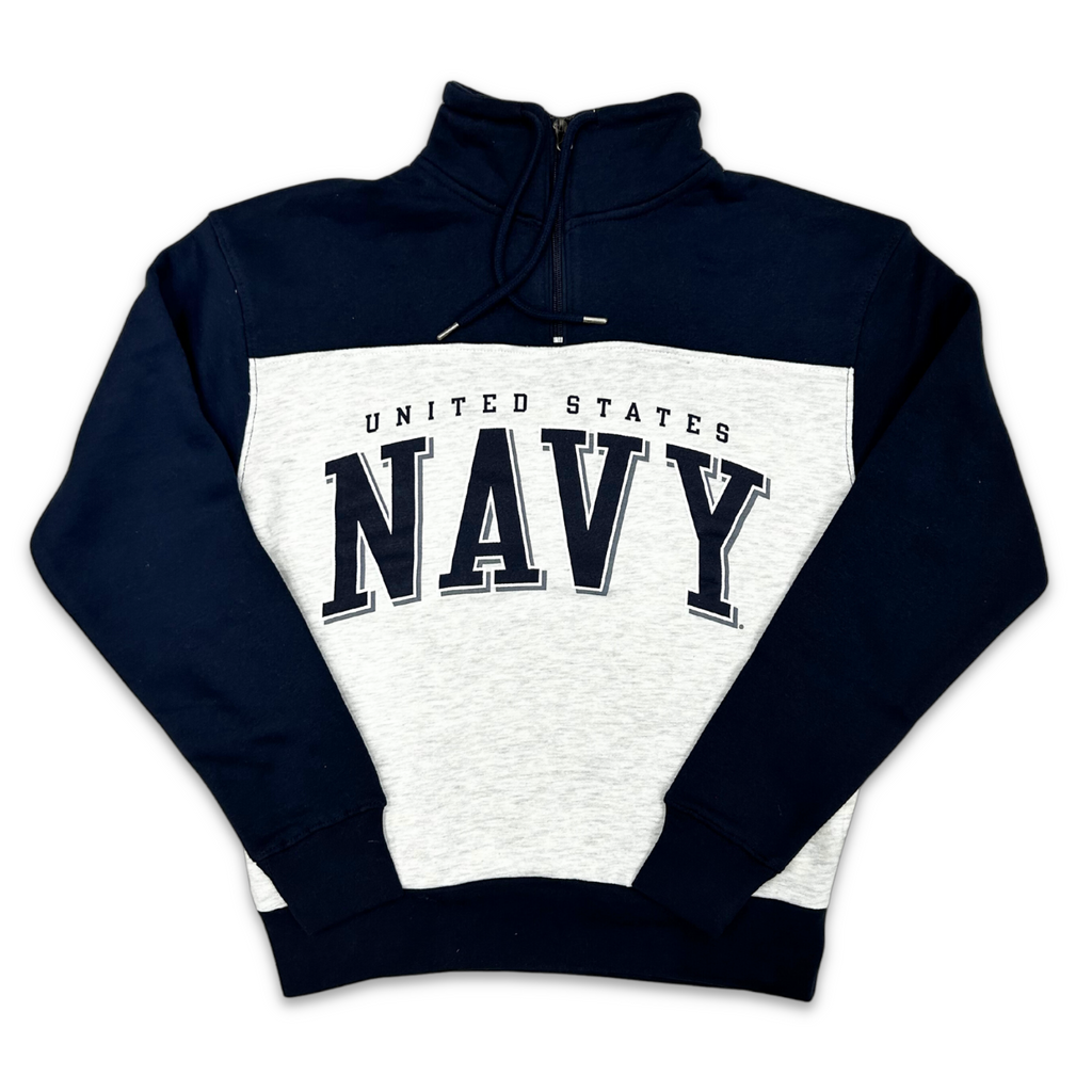 United States Navy Big Cotton Retro 1/4 Zip (Navy)