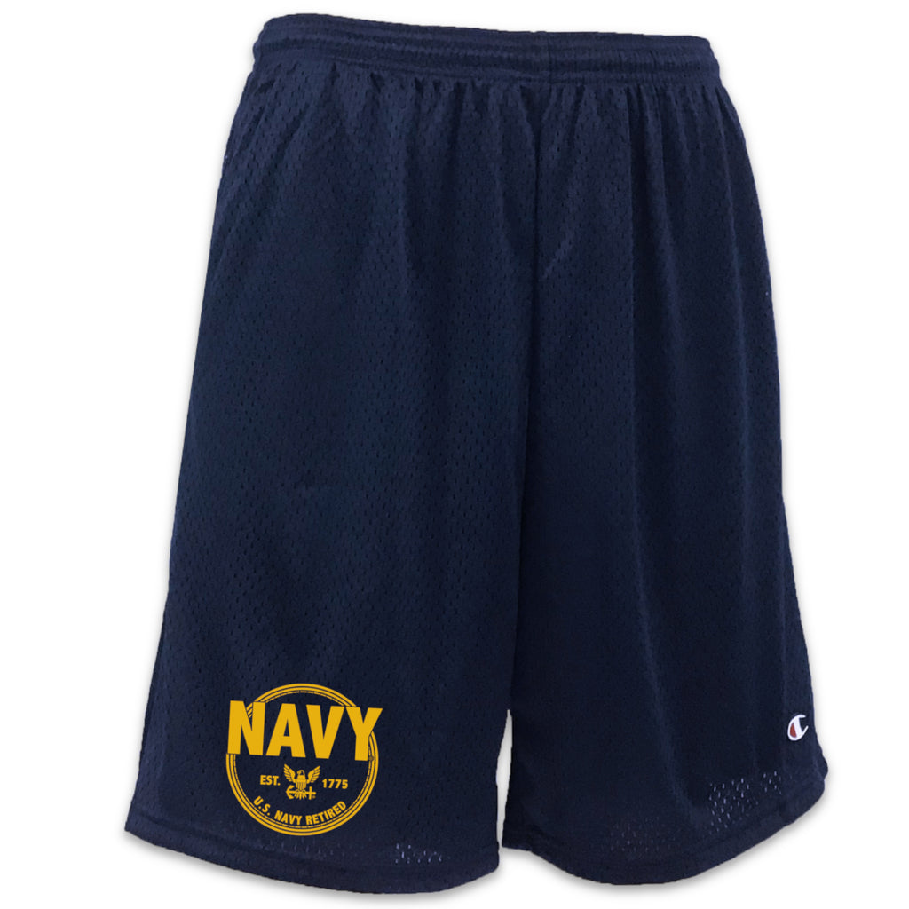 Navy Retired Mesh Short
