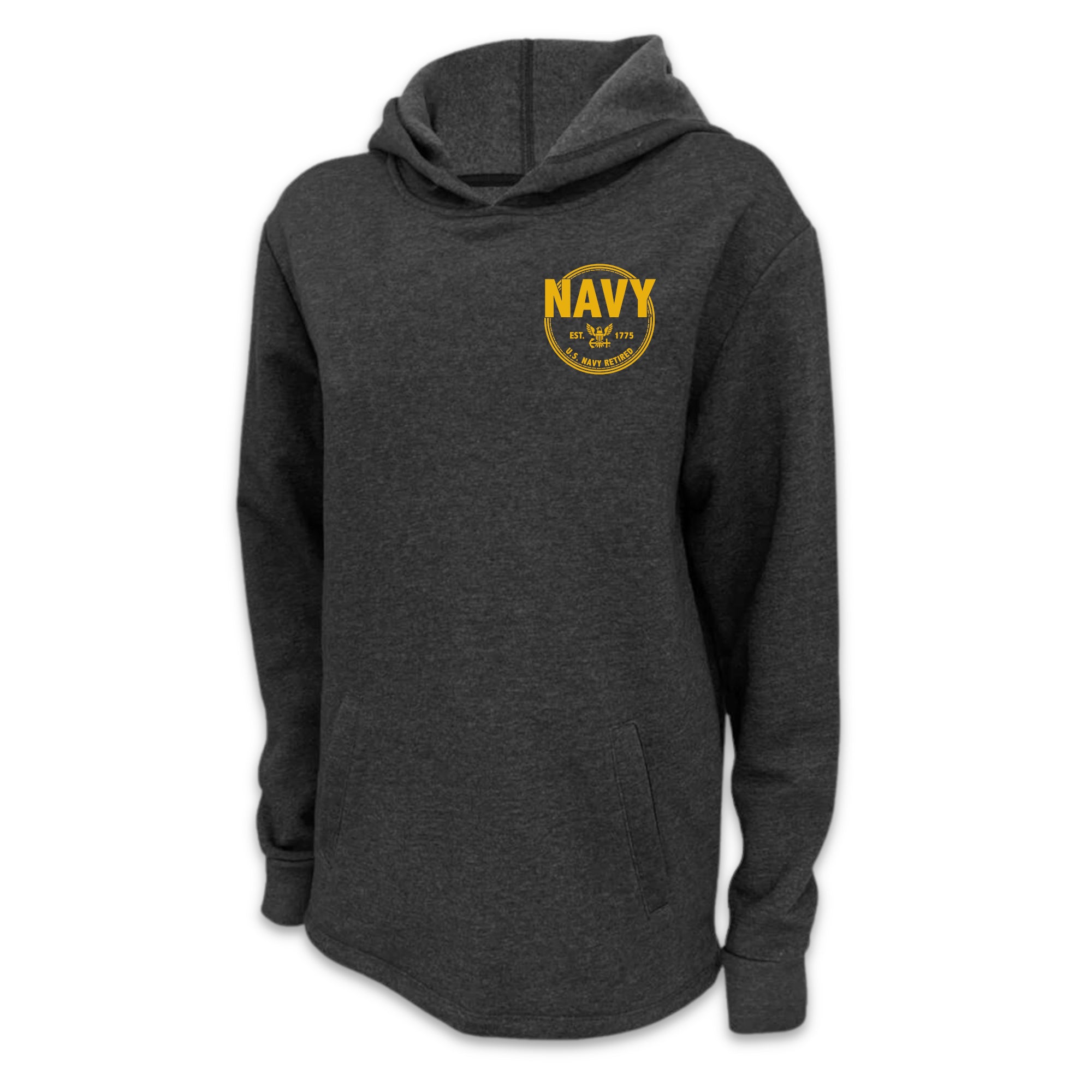 Navy Retired Unisex Hood