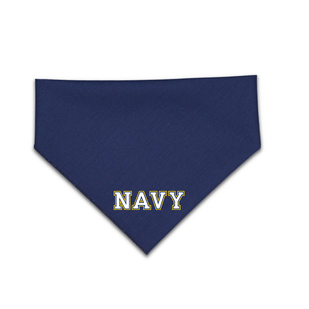 Navy Block Dog Bandana