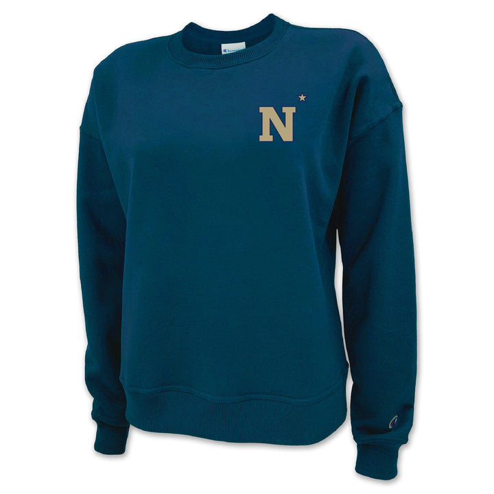 Pick Your Design USNA Ladies Crewneck Sweatshirt (Navy)