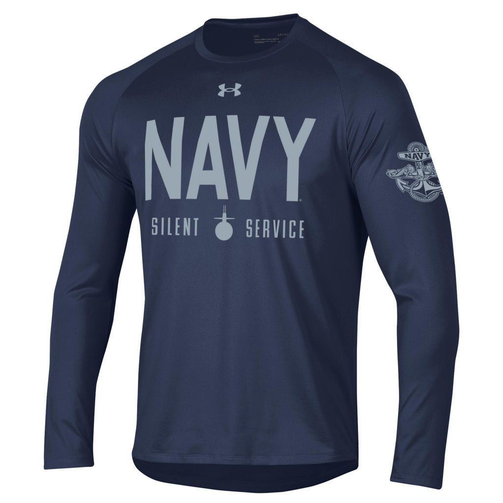 Navy Under Armour 2023 Rivalry Silent Service Tech Long Sleeve T-Shirt (Navy)