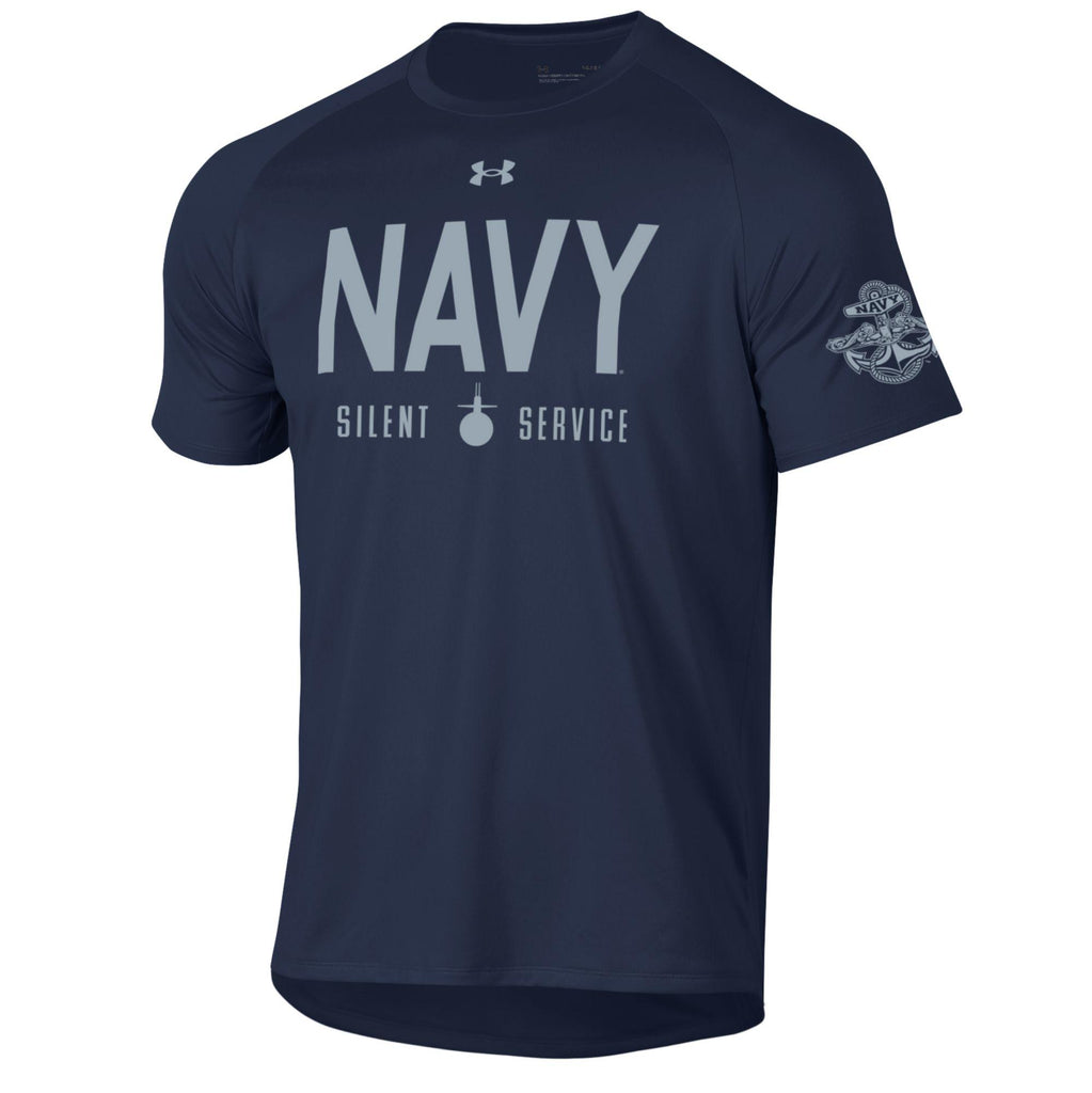 Navy Under Armour 2023 Rivalry Silent Service Tech T-Shirt (Navy)