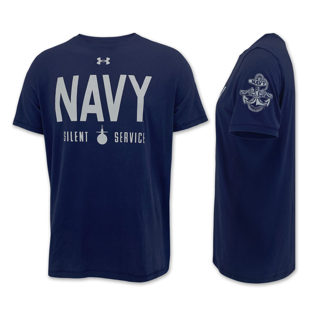 Navy Under Armour Silent Service Tech T-Shirt (Navy)