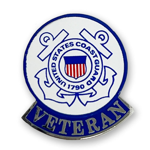 U.S. Coast Guard Veteran Lapel Pin