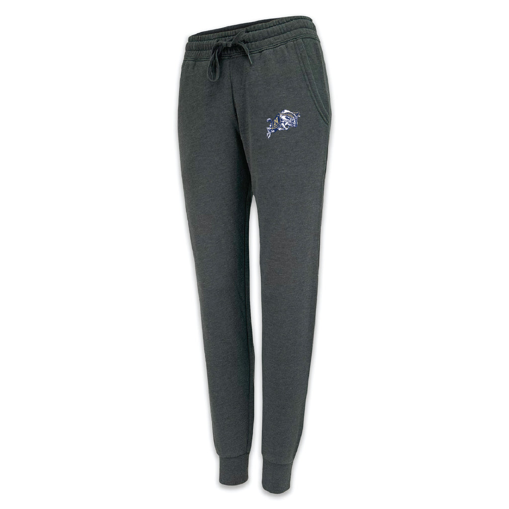Pick Your Design Navy Ladies Sweatpants (Grey)