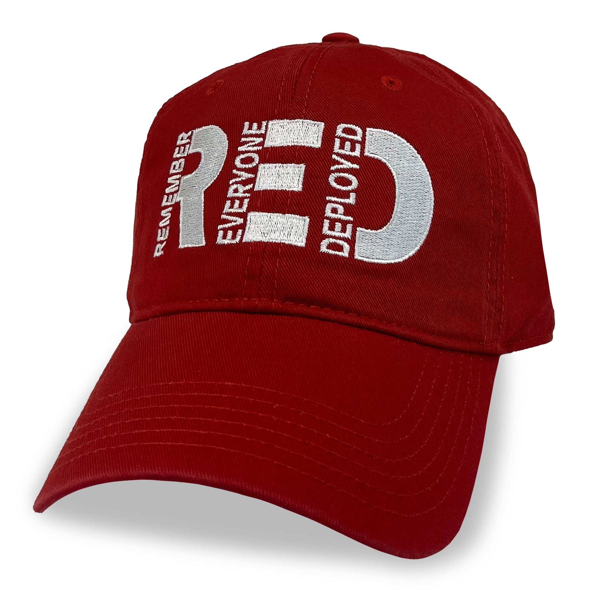 Remember Everyone Deployed Relaxed Twill Hat (Red)