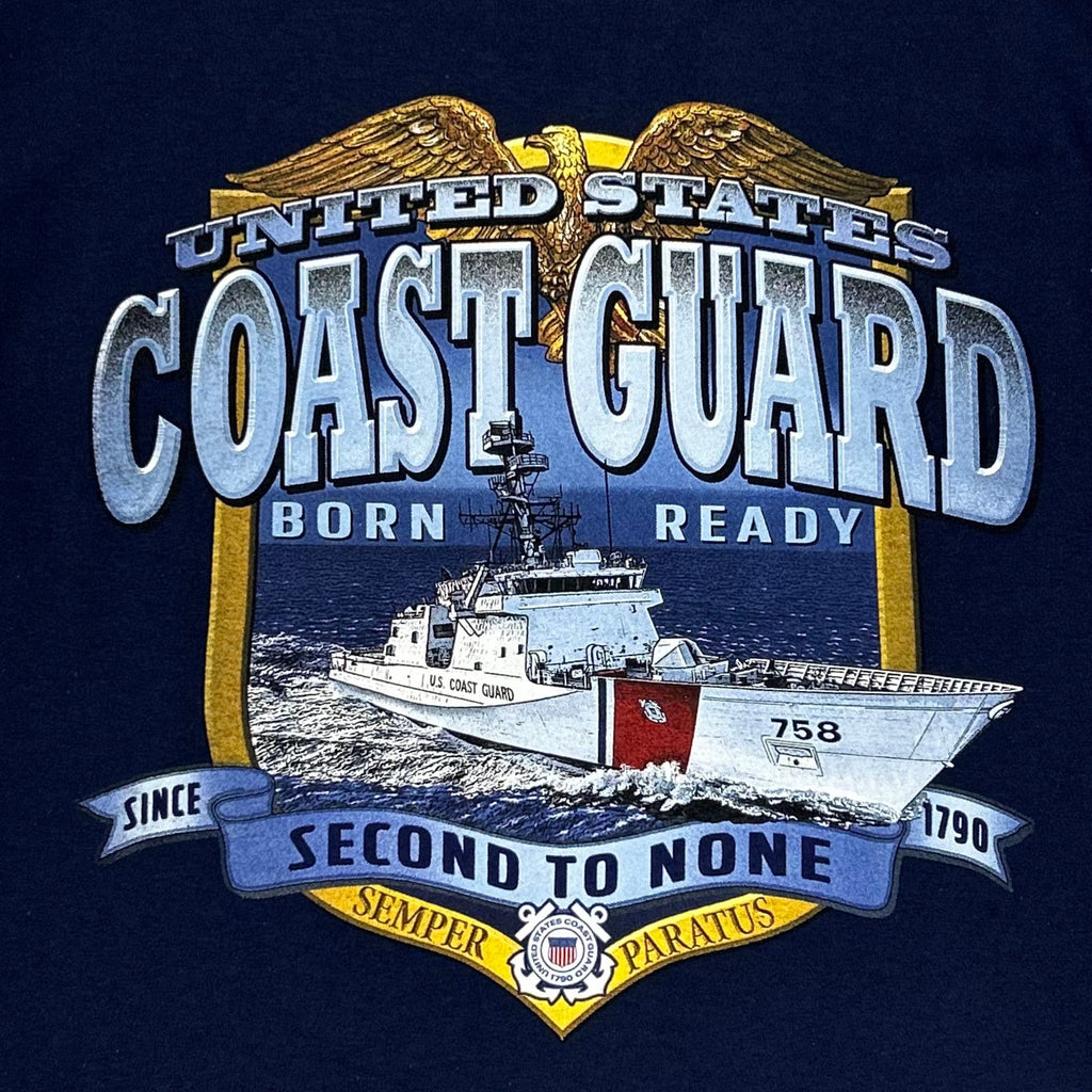 United States Coast Guard Second to None T-Shirt (Navy)