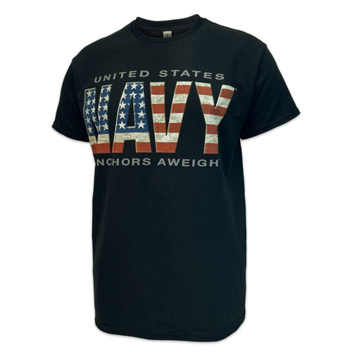 United States Navy Flag T-Shirt (Black)