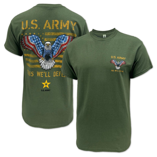 Army Stars and Stripes T-Shirt (OD Green)
