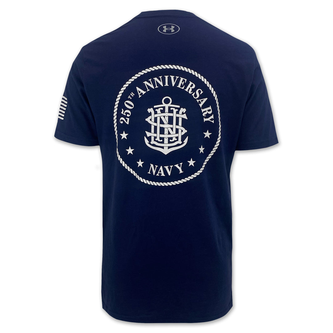 Navy Under Armour 2025 Rivalry Navy 250th Cotton T-Shirt (Navy)