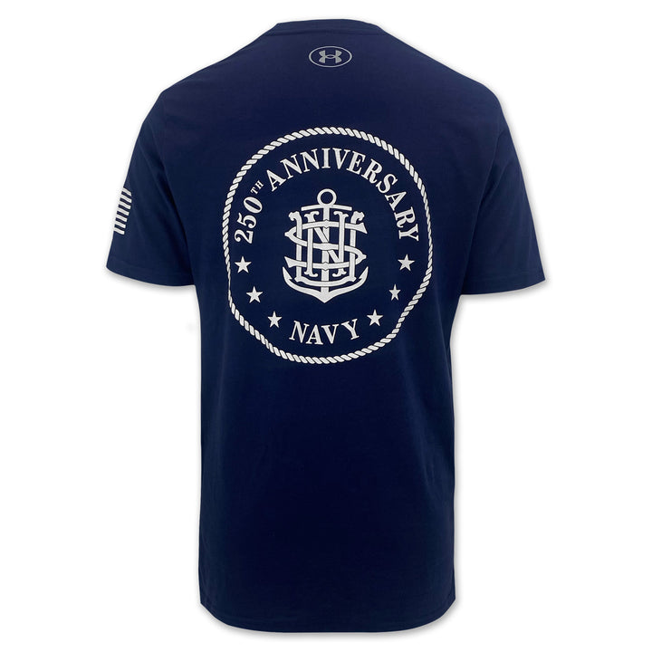Navy Under Armour 2025 Rivalry Navy 250th Cotton T-Shirt (Navy)