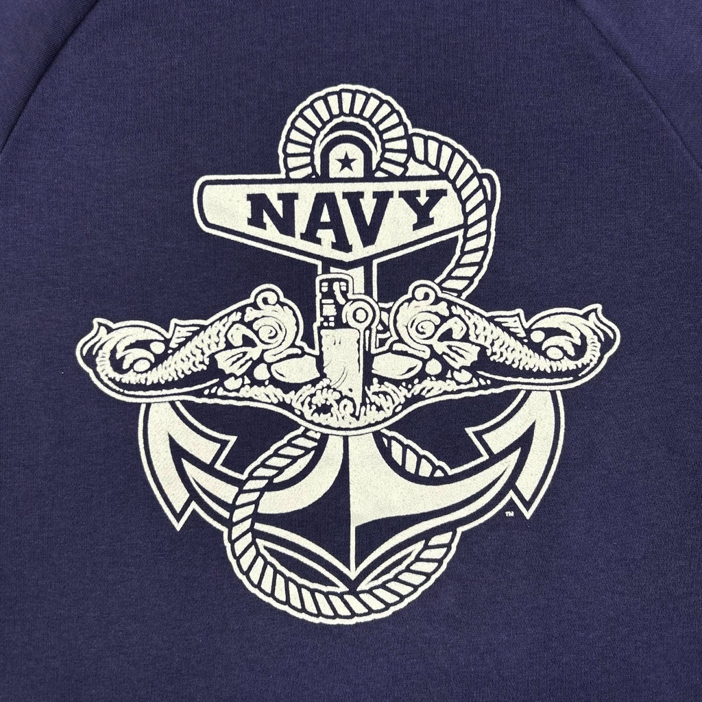 Navy Under Armour Anchor Silent Service Performance Cotton Hood (Navy)