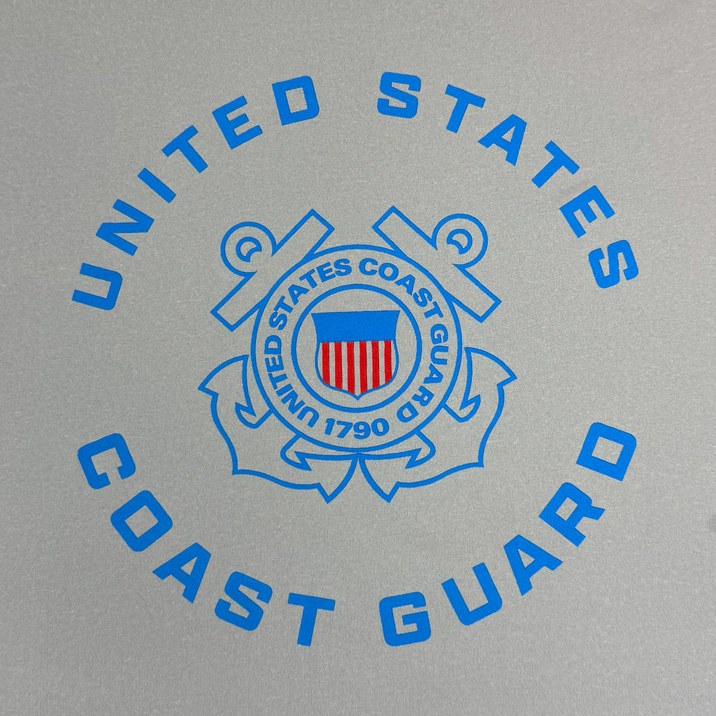 United States Coast Guard Seal Under Armour Tech Long Sleeve T-Shirt (Grey)