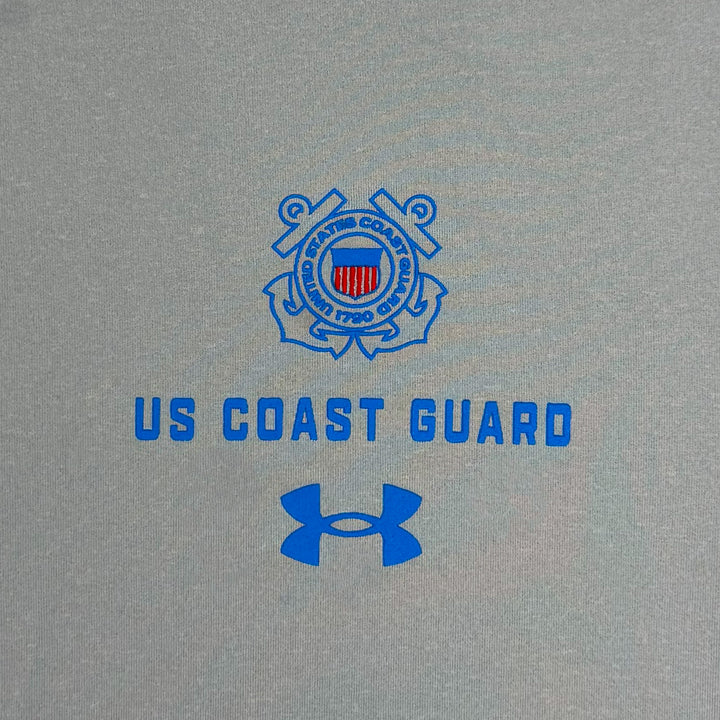 United States Coast Guard Seal Under Armour Tech Long Sleeve T-Shirt (Grey)