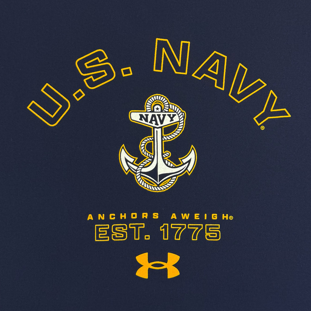 Navy Under Armour Anchors Aweigh Tech Stretch T-Shirt (Navy)