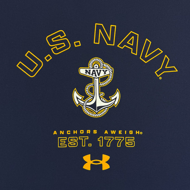 Navy Under Armour Anchors Aweigh Tech Stretch T-Shirt (Navy)