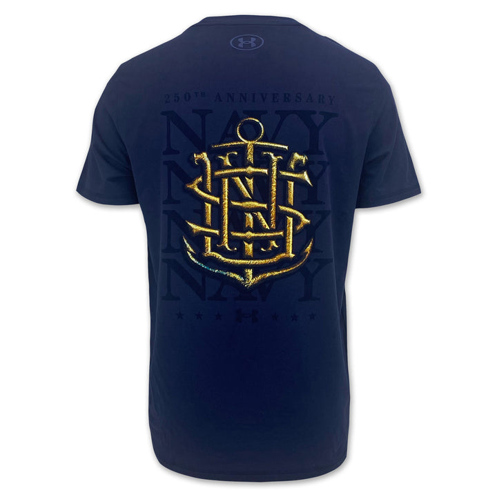 Navy Under Armour 2025 Rivalry Navy Anchor Tech T-Shirt (Navy)