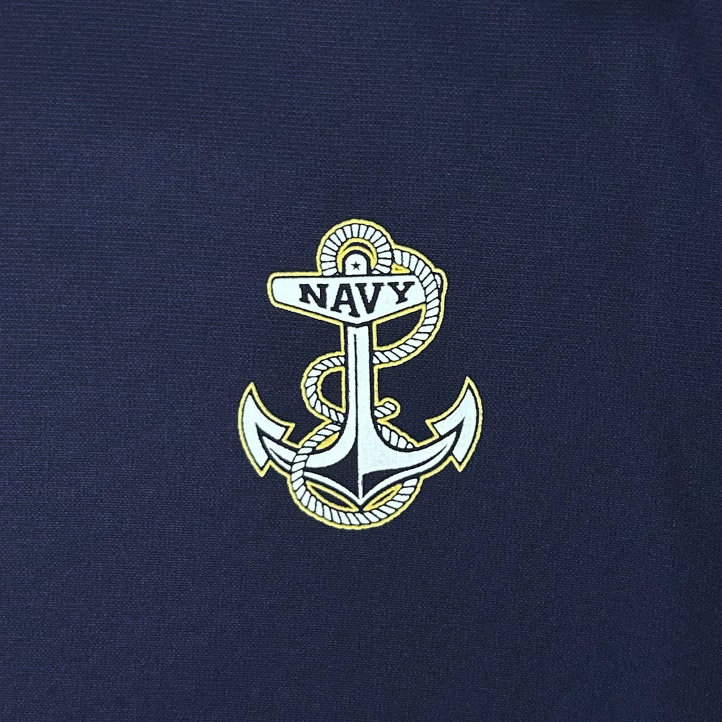Navy Under Armour Left Chest Anchor Armour Fleece Hood (Navy)