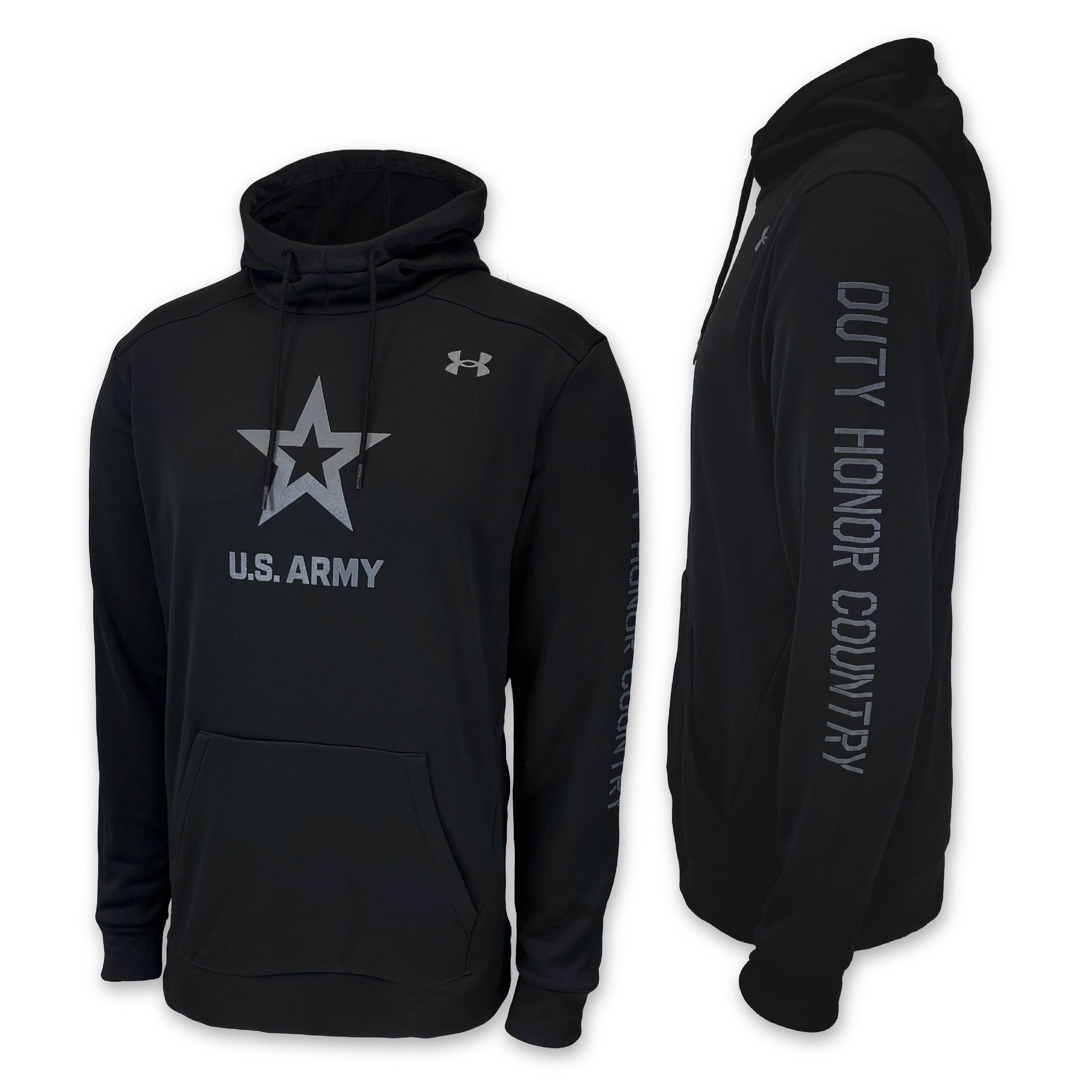 U.S. Army Sweatshirts: Army Under Armour Duty Honor Country Armour Fleece  Hoodie in Black