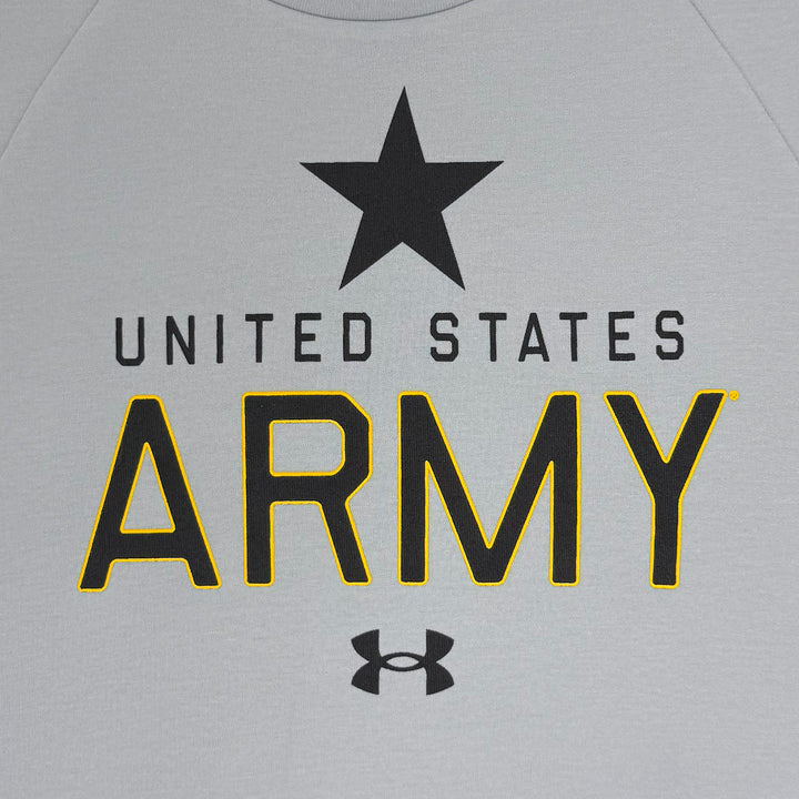 Army Under Armour Gameday Icon Double Knit Fleece Crew (Grey)