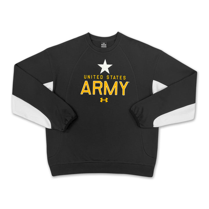Army Under Armour Gameday Icon Double Knit Fleece Crew (Black)
