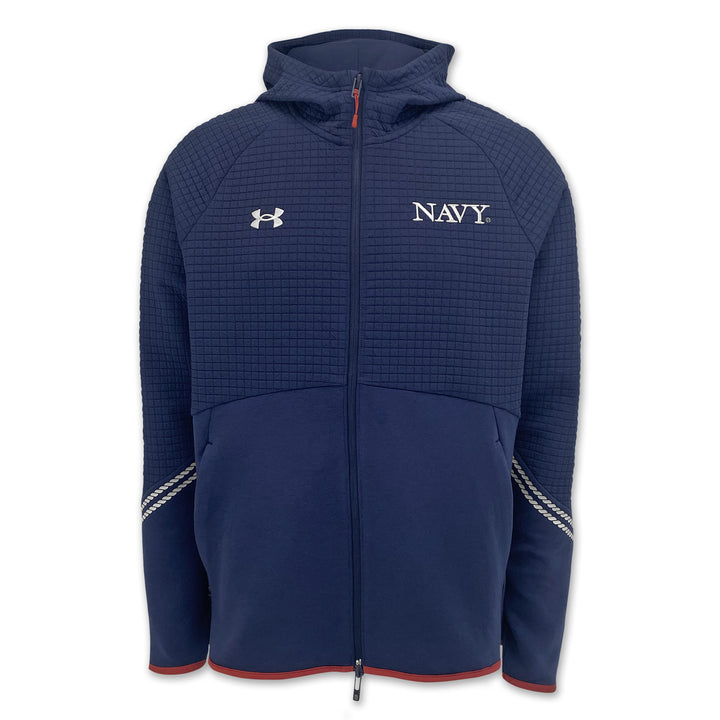 Navy Under Armour 2025 Rivalry Unstoppable Fleece Full Zip Jacket (Navy)