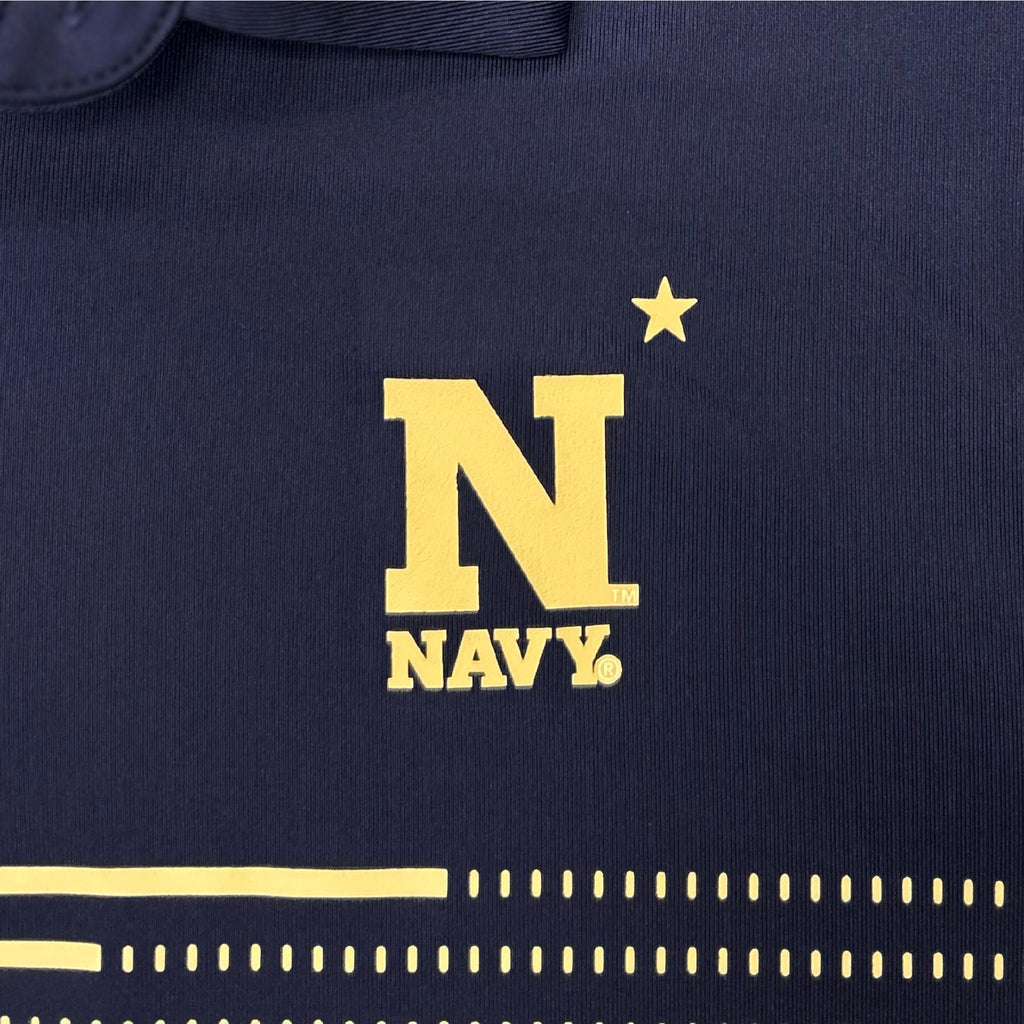 Navy Under Armour N* Sideline Stripe Polo (Navy)
